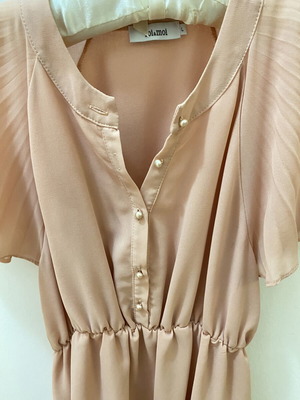 Toi&Moi short-sleeve blouse top size Large like new, pink