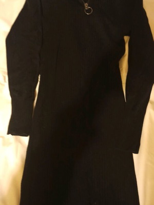 Black elastic dress small used