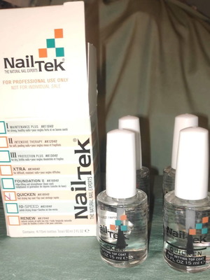 Nail Tek Quicken Top Coat Fast Dry new, pack of 4