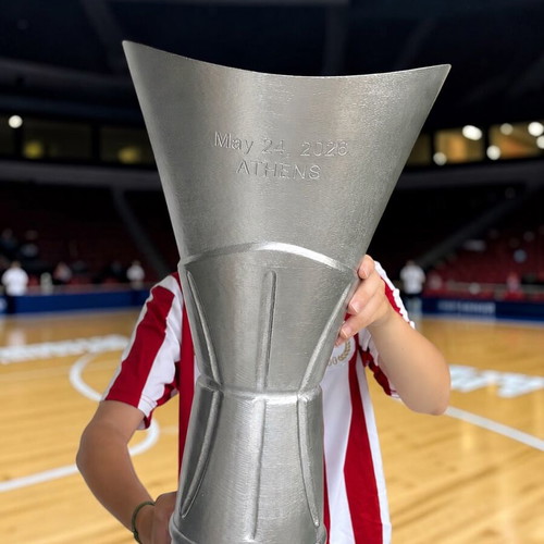 Κύπελλο Euroleague 2026 Ολυμπιακός σαν καινούργιο, αντίγραφο 60cm
