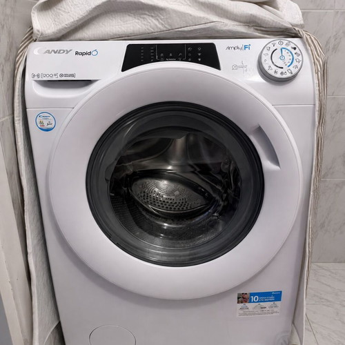 Candy washing machine 8kg with steam, like new