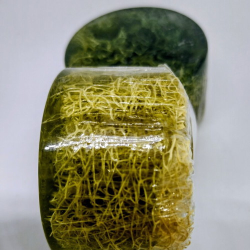 Handmade glycerin soaps with natural loofah, set of 3