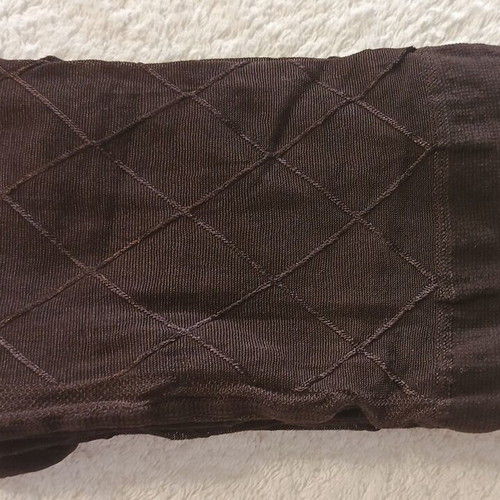 Women's brown checkered tights, size M, new