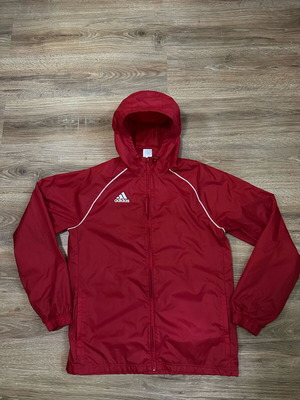 Adidas Core18 Rain Jacket red size M like new waterproof