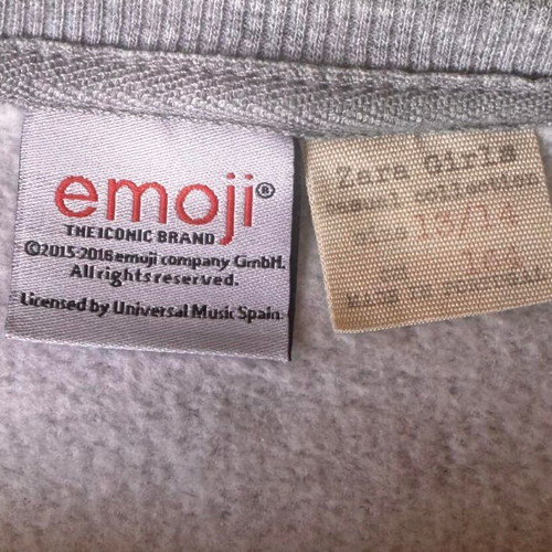 Zara Girls Flip Emoji Sweatshirt like new, grey, 13-14 years