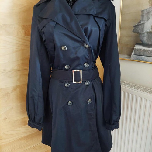 Kookaï Black Women's Trench Coat Like New Size M