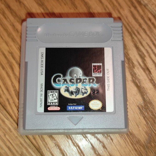 Casper Nintendo GameBoy cartridge used with case
