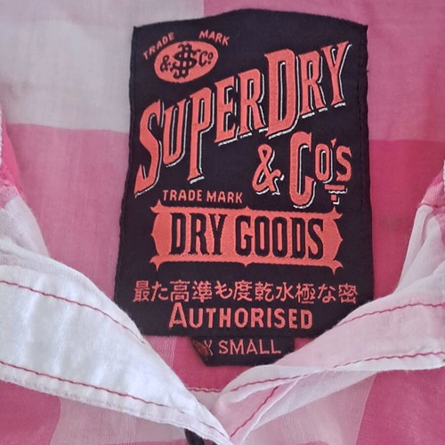 Superdry women's shirt size XS, slim fit, like new