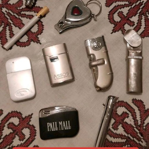 Lighters used, collection of 484 pieces