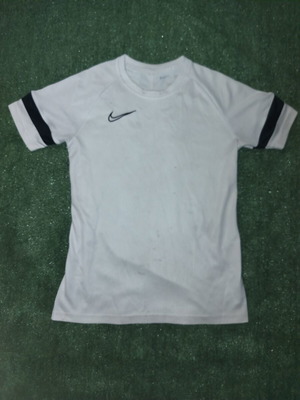 Nike t-shirt used with noticeable stains, size XS, black and white