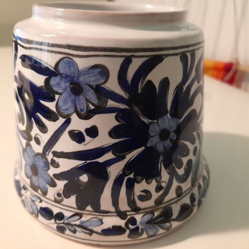 Icaros collectible ceramics used, set of 3, hand-painted