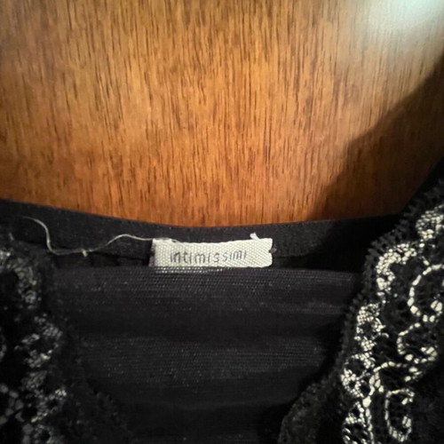 Intimissimi nightdress black like new with lace and sheer details