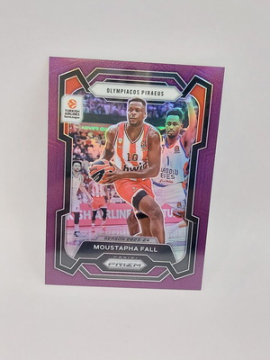 Κάρτα 2023-24 Euroleague Prizm Moustapha Fall purple σαν καινούργια