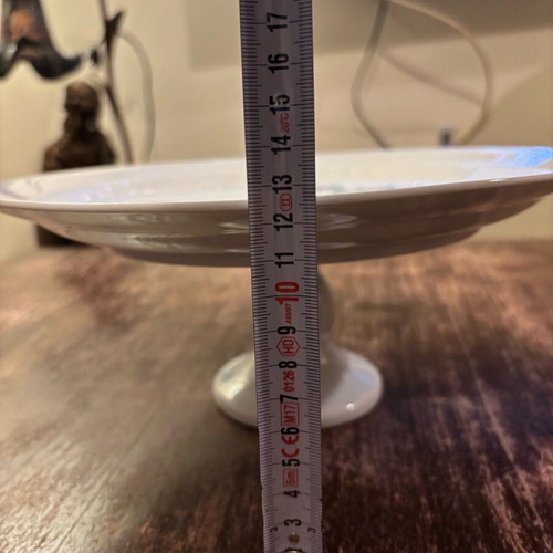 Porcelain platter with foot like new