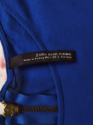 Μπλούζα Zara Basic L καινούργιο μπλε