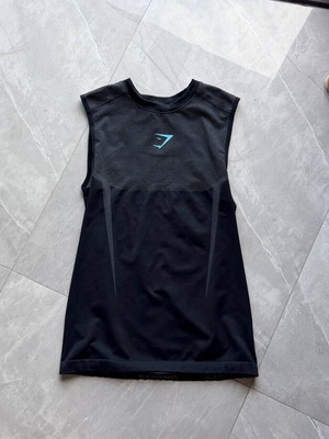 Gymshark ONYX V5 tank top size M, brand new, black and blue