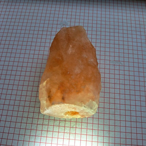 Golden calcite used mineral stone 364g, 9x5x5 cm