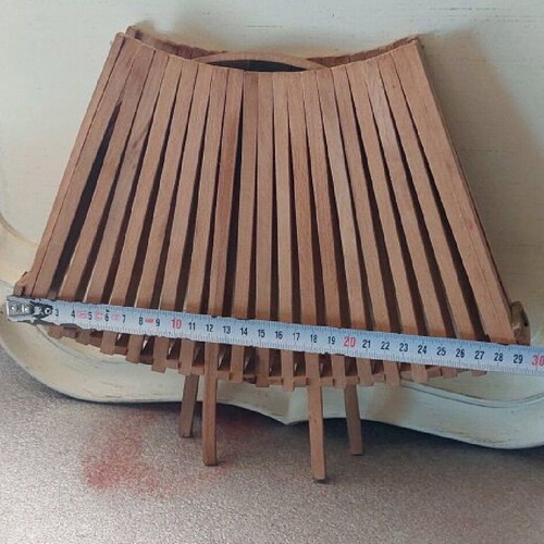 Wooden fruit basket like new (open 33cm)