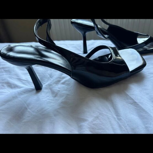 Sandals platform new, size 41, black