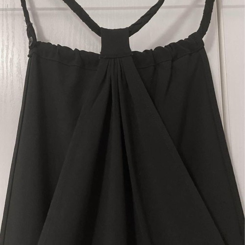 Black fabric playsuit like new, size M