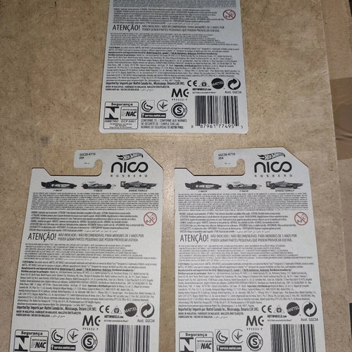 Hot Wheels Diecast Nico Rosberg F1 Car Set of 3 New