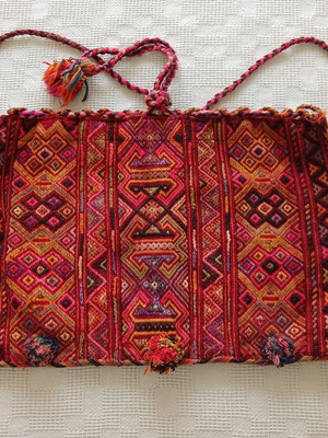 Cretan Vourgia folk art textile like new, late 19th century