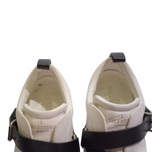 Valentino Garavani Rockstud leather sneakers EU 38 white black
