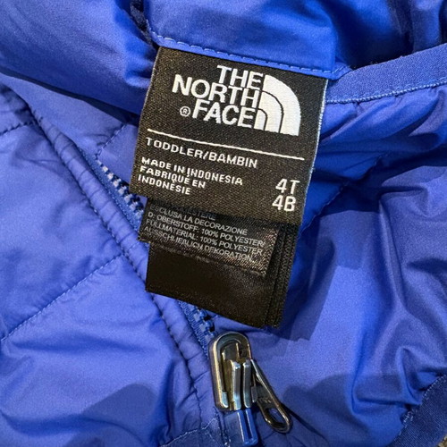 North Face reversible kids jacket size 4T used, blue