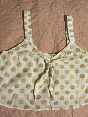 Object Taylor polka dot crop top like new, size XL