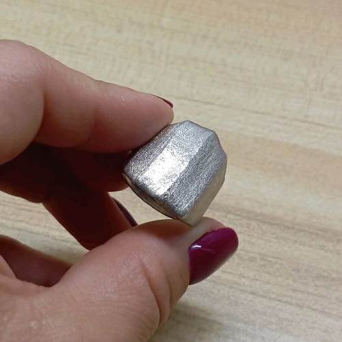 Silver ring 925 with sandblasting new, size 60-61