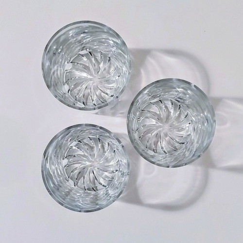 Vintage DeValbor Cerve Italy Whiskey Glasses Set of 3 like new