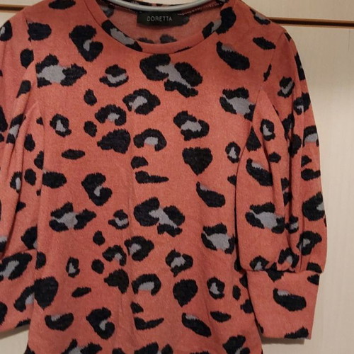 Doretta leopard thin knit new, brown, size S