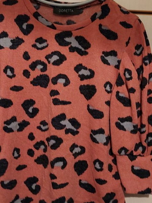 Doretta leopard thin knit new, brown, size S