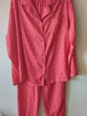 Red pajama set new, size M