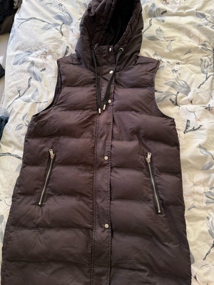 Zara μακρύ μαύρο γιλέκο μεταχειρισμένο, μέγεθος M