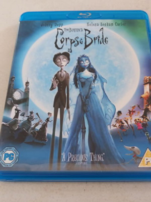 Tim Burton's Corpse Bride Blu-ray used, animated movie with subtitles
