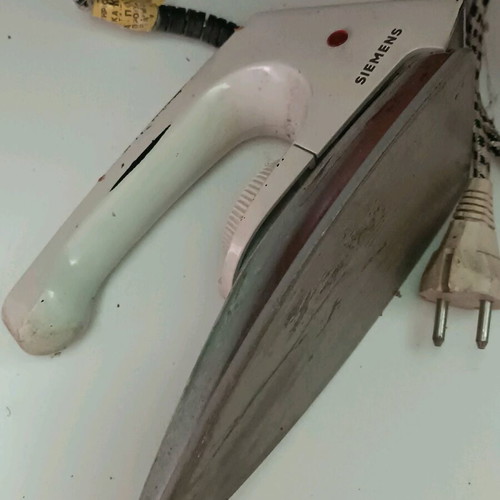 Siemens electric iron used, vintage