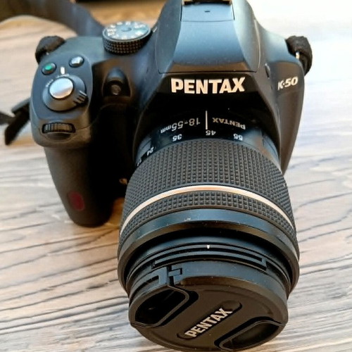 Pentax K-50 digital camera with Pentax 18-55mm zoom lens like new