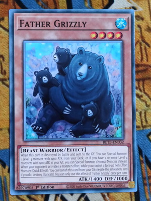 Father Grizzly BETB-EN032 Yu-Gi-Oh! κάρτα Effect Monster, 1st Edition