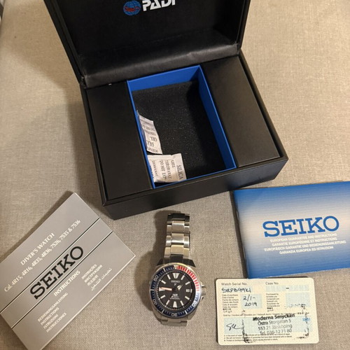 Seiko Prospex Samurai PADI Special Edition SRPB99K1 used automatic diver watch