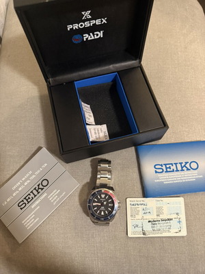 Seiko Prospex Samurai PADI Special Edition SRPB99K1 used automatic diver watch