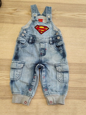 Prénatal Superman denim baby dungarees 6-9 months 68cm