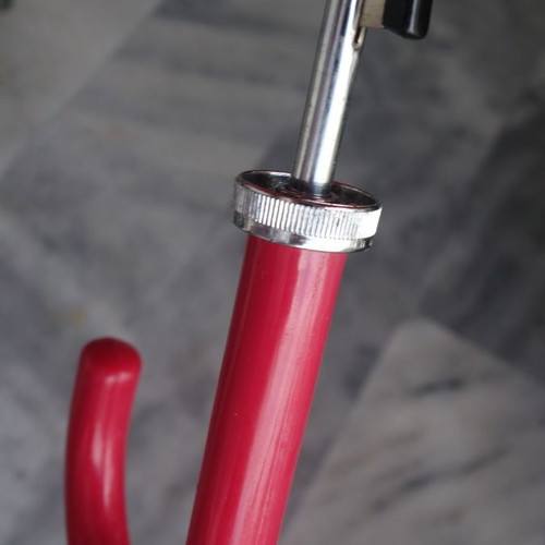 Betty Barclay red umbrella with automatic opening used