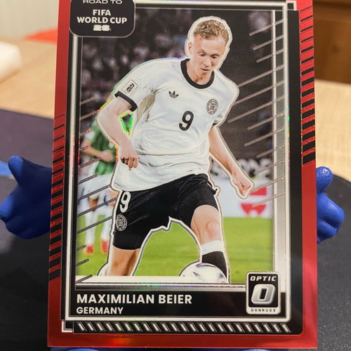 Donruss Road to World Cup 2025/26 Maximilian Beier Optic Red card like new