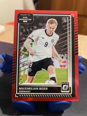 Donruss Road to World Cup 2025/26 Maximilian Beier Optic Red card like new