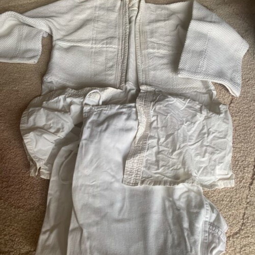 Judo suit used, small size, pants 50 jacket 146