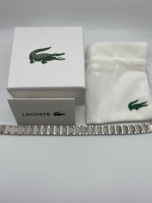 Lacoste βραχιόλι καινούργιο, ασημί με συσκευασία