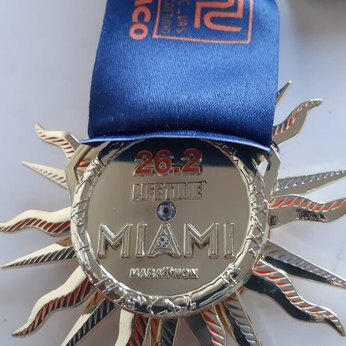 Miami 2024 Marathon Medal like new, authentic