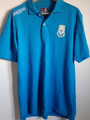 Polo t-shirt Kappa Football Club Frascati μεταχειρισμένο, μέγεθος L, γαλάζιο