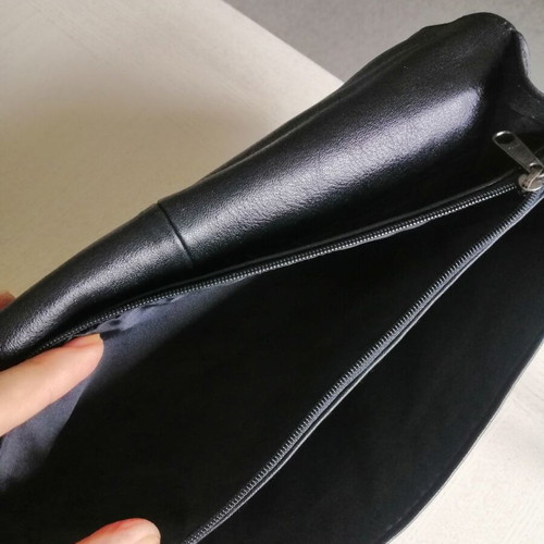 Italian crossbody bag genuine leather black like new